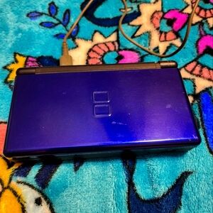 Nintendo DS, handheld, blue